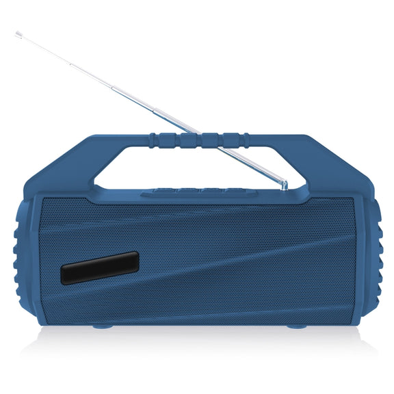 NewRixing NR-4025FM Outdoor Splash-proof Water Portable Bluetooth Speaker, Support Hands-free Call / TF Card / FM / U Disk(Blue)