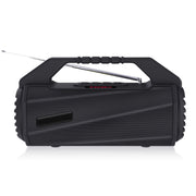 NewRixing NR-4025FM with Screen Outdoor Splash-proof Water Portable Bluetooth Speaker, Support Hands-free Call / TF Card / FM / U Disk(Black)