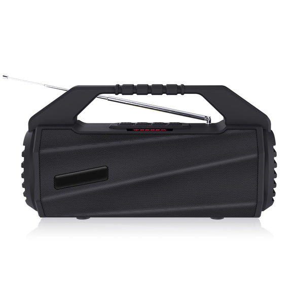 NewRixing NR-4025FM with Screen Outdoor Splash-proof Water Portable Bluetooth Speaker, Support Hands-free Call / TF Card / FM / U Disk(Black)