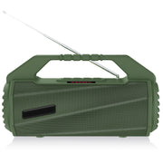 NewRixing NR-4025FM with Screen Outdoor Splash-proof Water Portable Bluetooth Speaker, Support Hands-free Call / TF Card / FM / U Disk(Green)