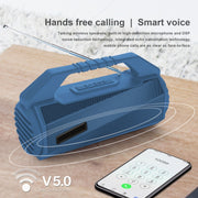 NewRixing NR-4025FM with Screen Outdoor Splash-proof Water Portable Bluetooth Speaker, Support Hands-free Call / TF Card / FM / U Disk(Black)