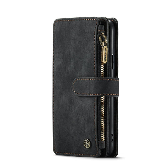 For iPhone 11 Pro CaseMe-C30 PU + TPU Multifunctional Horizontal Flip Leather Case with Holder & Card Slot & Wallet & Zipper Pocket (Black)