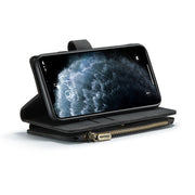 For iPhone 11 Pro CaseMe-C30 PU + TPU Multifunctional Horizontal Flip Leather Case with Holder & Card Slot & Wallet & Zipper Pocket (Black)