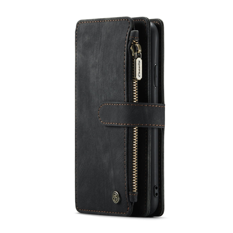 For iPhone X / XS CaseMe-C30 PU + TPU Multifunctional Horizontal Flip Leather Case with Holder & Card Slot & Wallet & Zipper Pocket(Black) - More iPhone Cases by CaseMe | Online Shopping South Africa | PMC Jewellery | Buy Now Pay Later Mobicred