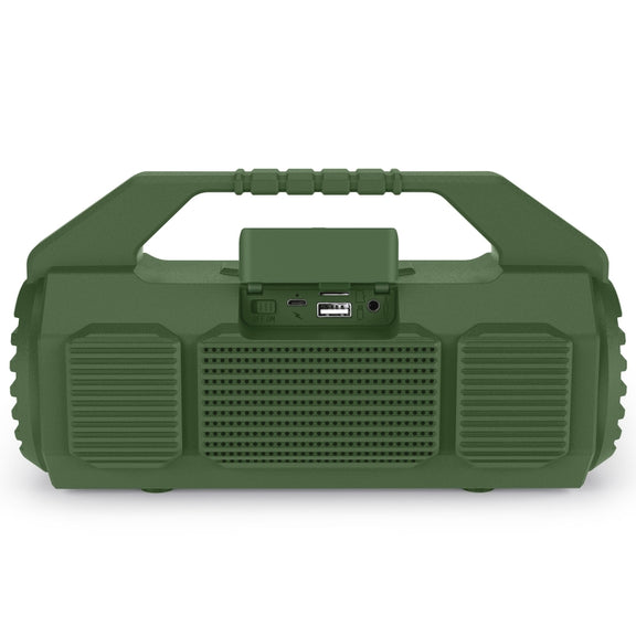 NewRixing NR-4025P with Screen Outdoor Splash-proof Water Portable Bluetooth Speaker, Support Hands-free Call / TF Card / FM / U Disk(Green)