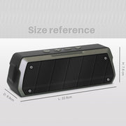 NewRixing NR-5000 IPX5 High Fidelity Bluetooth Speaker, Support Hands-free Call / TF Card / FM / U Disk(Gold)