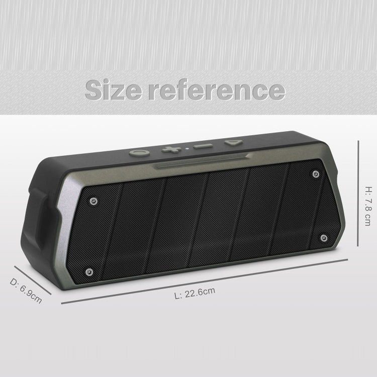 NewRixing NR-5000 IPX5 High Fidelity Bluetooth Speaker, Support Hands-free Call / TF Card / FM / U Disk(Gold)