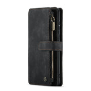 For Samsung Galaxy A52 5G / 4G CaseMe-C30 PU + TPU Multifunctional Horizontal Flip Leather Case with Holder & Card Slot & Wallet & Zipper Pocket(Black)
