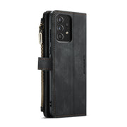 For Samsung Galaxy A52 5G / 4G CaseMe-C30 PU + TPU Multifunctional Horizontal Flip Leather Case with Holder & Card Slot & Wallet & Zipper Pocket(Black)
