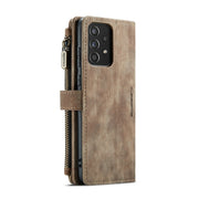 For Samsung Galaxy A52 5G / 4G CaseMe-C30 PU + TPU Multifunctional Horizontal Flip Leather Case with Holder & Card Slot & Wallet & Zipper Pocket(Brown)
