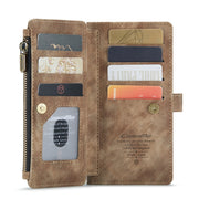 For Samsung Galaxy A52 5G / 4G CaseMe-C30 PU + TPU Multifunctional Horizontal Flip Leather Case with Holder & Card Slot & Wallet & Zipper Pocket(Brown)