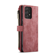 For Samsung Galaxy A52 5G / 4G CaseMe-C30 PU + TPU Multifunctional Horizontal Flip Leather Case with Holder & Card Slot & Wallet & Zipper Pocket(Red)