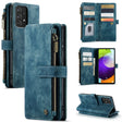 For Samsung Galaxy A52 5G / 4G CaseMe-C30 PU + TPU Multifunctional Horizontal Flip Leather Case with Holder & Card Slot & Wallet & Zipper Pocket(Blue) - Galaxy Phone Cases by CaseMe | Online Shopping South Africa | PMC Jewellery | Buy Now Pay Later Mobicred