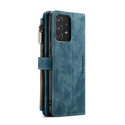 For Samsung Galaxy A52 5G / 4G CaseMe-C30 PU + TPU Multifunctional Horizontal Flip Leather Case with Holder & Card Slot & Wallet & Zipper Pocket(Blue)
