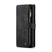 For Samsung Galaxy Note10+ CaseMe-C30 PU + TPU Multifunctional Horizontal Flip Leather Case with Holder & Card Slot & Wallet & Zipper Pocket(Black)