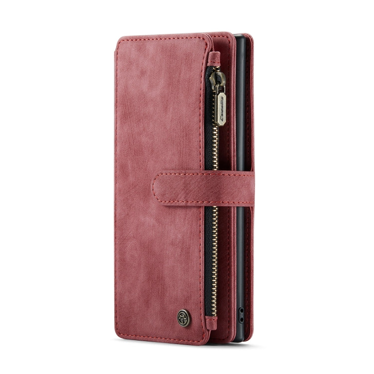 For Samsung Galaxy Note10+ CaseMe-C30 PU + TPU Multifunctional Horizontal Flip Leather Case with Holder & Card Slot & Wallet & Zipper Pocket(Red) - Galaxy Phone Cases by CaseMe | Online Shopping South Africa | PMC Jewellery | Buy Now Pay Later Mobicred