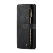 For Samsung Galaxy Note20 Ultra CaseMe-C30 PU + TPU Multifunctional Horizontal Flip Leather Case with Holder & Card Slot & Wallet & Zipper Pocket(Black)