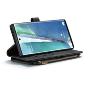 For Samsung Galaxy Note20 Ultra CaseMe-C30 PU + TPU Multifunctional Horizontal Flip Leather Case with Holder & Card Slot & Wallet & Zipper Pocket(Black)