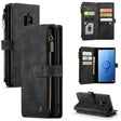 For Samsung Galaxy S9+ CaseMe-C30 PU + TPU Multifunctional Horizontal Flip Leather Case with Holder & Card Slot & Wallet & Zipper Pocket(Black) - free shipping - PMC Jewellery - Order now!