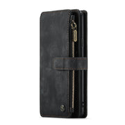For Samsung Galaxy S9+ CaseMe-C30 PU + TPU Multifunctional Horizontal Flip Leather Case with Holder & Card Slot & Wallet & Zipper Pocket(Black)