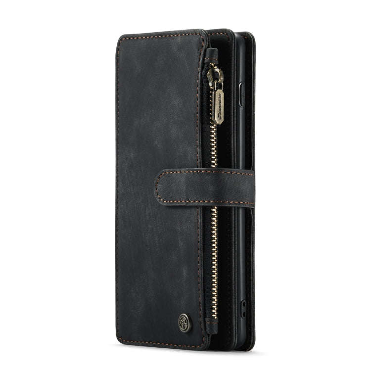 For Samsung Galaxy S10 CaseMe-C30 PU + TPU Multifunctional Horizontal Flip Leather Case with Holder & Card Slot & Wallet & Zipper Pocket(Black) - free shipping - PMC Jewellery - Order now!