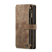 For Samsung Galaxy S20 5G CaseMe-C30 PU + TPU Multifunctional Horizontal Flip Leather Case with Holder & Card Slot & Wallet & Zipper Pocket(Brown)