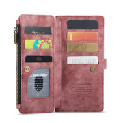 For Samsung Galaxy S20 5G CaseMe-C30 PU + TPU Multifunctional Horizontal Flip Leather Case with Holder & Card Slot & Wallet & Zipper Pocket(Red)