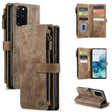 For Samsung Galaxy S20+ 5G CaseMe-C30 PU + TPU Multifunctional Horizontal Flip Leather Case with Holder & Card Slot & Wallet & Zipper Pocket(Brown) - Galaxy Phone Cases by CaseMe | Online Shopping South Africa | PMC Jewellery | Buy Now Pay Later Mobicred