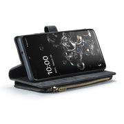 For Samsung Galaxy S20 Ultra 5G CaseMe-C30 PU + TPU Multifunctional Horizontal Flip Leather Case with Holder & Card Slot & Wallet & Zipper Pocket(Black)