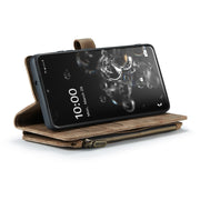 For Samsung Galaxy S20 Ultra 5G CaseMe-C30 PU + TPU Multifunctional Horizontal Flip Leather Case with Holder & Card Slot & Wallet & Zipper Pocket(Brown)