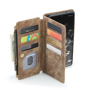 For Samsung Galaxy S20 Ultra 5G CaseMe-C30 PU + TPU Multifunctional Horizontal Flip Leather Case with Holder & Card Slot & Wallet & Zipper Pocket(Brown)