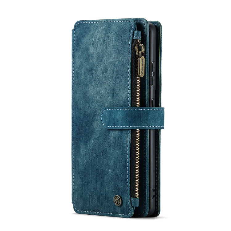 For Samsung Galaxy S20 Ultra 5G CaseMe-C30 PU + TPU Multifunctional Horizontal Flip Leather Case with Holder & Card Slot & Wallet & Zipper Pocket(Blue) - free shipping - PMC Jewellery - Order now!