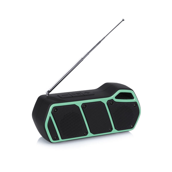 NewRixing NR-5011fm Outdoor Portable Bluetooth Speakerr, Support Hands-free Call / TF Card / FM / U Disk(Green)
