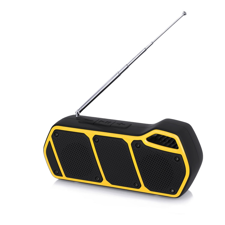 NewRixing NR-5011fm Outdoor Portable Bluetooth Speakerr, Support Hands-free Call / TF Card / FM / U Disk(Yellow)