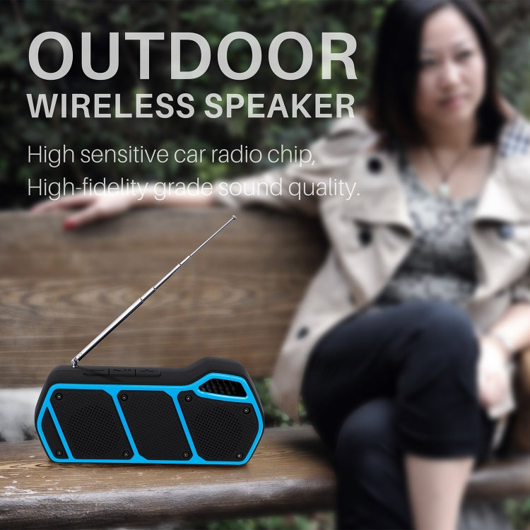 NewRixing NR-5011fm Outdoor Portable Bluetooth Speakerr, Support Hands-free Call / TF Card / FM / U Disk(Orange)