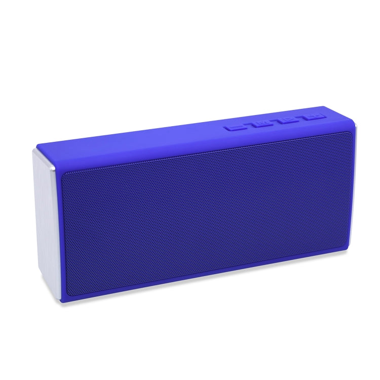 NewRixing NR-5012 Desktop Plating Bluetooth Speakerr, Support Hands-free Call / TF Card / FM / U Disk(Blue) - free shipping - PMC Jewellery - Order now!