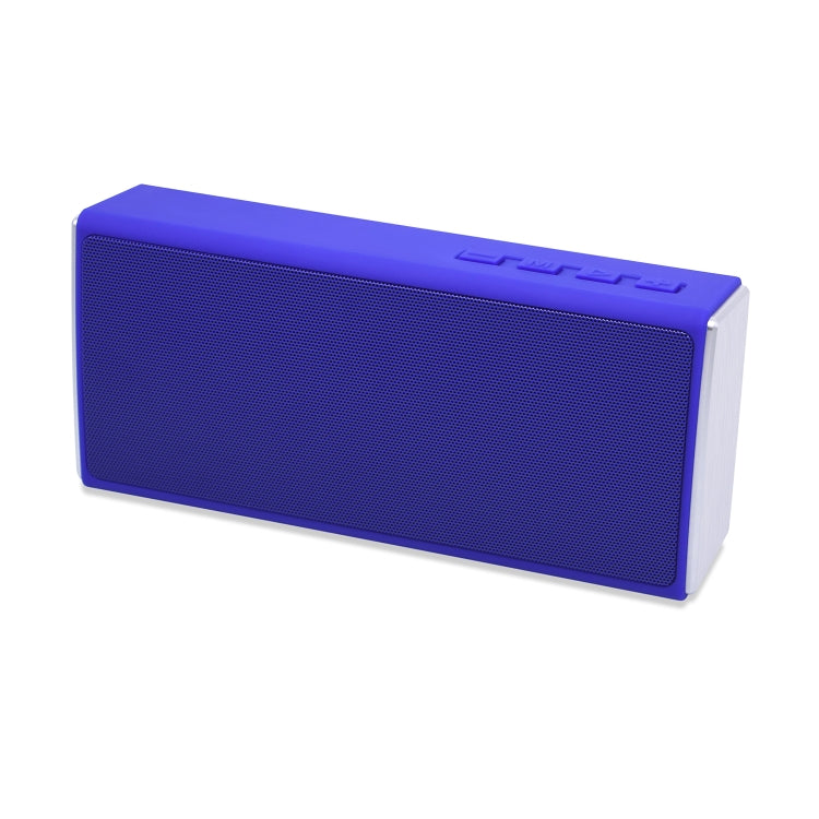 NewRixing NR-5012 Desktop Plating Bluetooth Speakerr, Support Hands-free Call / TF Card / FM / U Disk(Blue) - free shipping - PMC Jewellery - Order now!