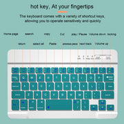 HK006 Square Keys Detachable Bluetooth Keyboard Leather Tablet Case with Holder for iPad mini 6(Pink)
