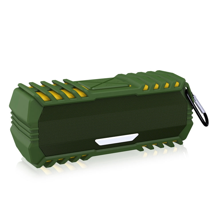 NewRixing NR-5015 Outdoor Portable Bluetooth Speakerr with Hook, Support Hands-free Call / TF Card / FM / U Disk(Green) - free shipping - PMC Jewellery - Order now!