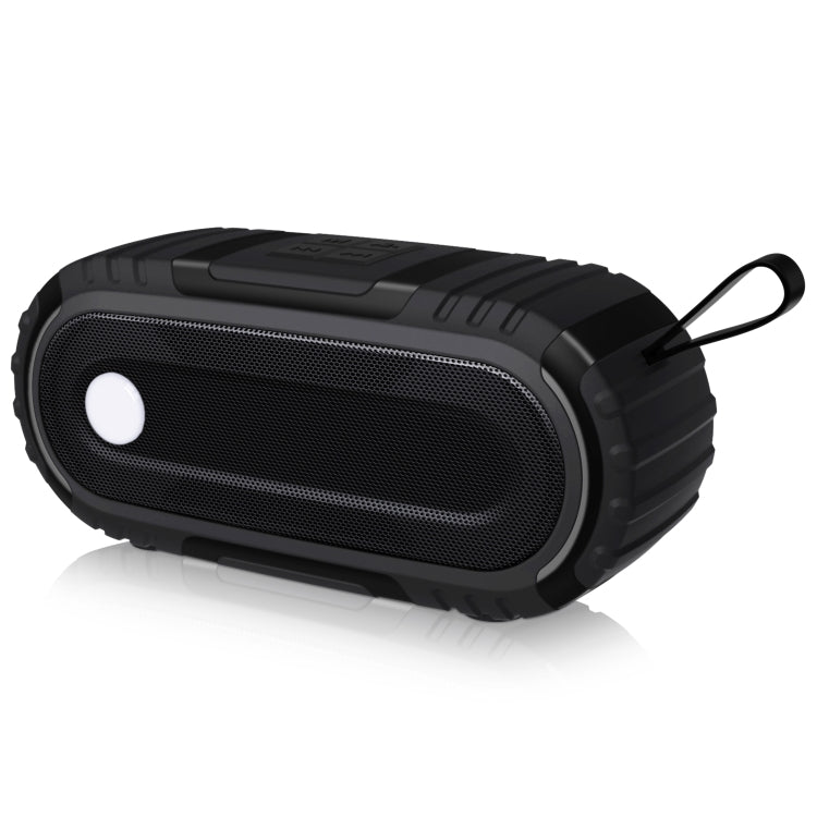 NewRixing NR-5016 Outdoor Splash-proof Water Bluetooth Speaker, Support Hands-free Call / TF Card / FM / U Disk(Black) - free shipping - PMC Jewellery - Order now!