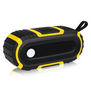 NewRixing NR-5016 Outdoor Splash-proof Water Bluetooth Speaker, Support Hands-free Call / TF Card / FM / U Disk(Yellow)