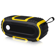 NewRixing NR-5016 Outdoor Splash-proof Water Bluetooth Speaker, Support Hands-free Call / TF Card / FM / U Disk(Yellow)