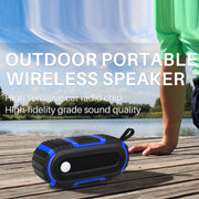 NewRixing NR-5016 Outdoor Splash-proof Water Bluetooth Speaker, Support Hands-free Call / TF Card / FM / U Disk(Yellow)