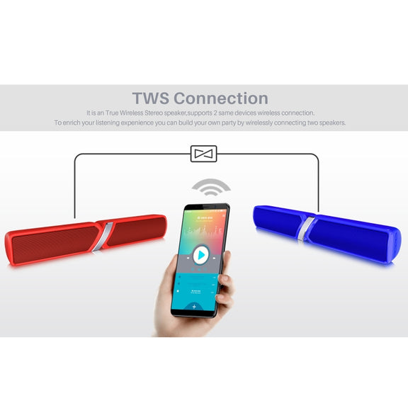 NewRixing NR-6017 Outdoor Portable Bluetooth Speaker, Support Hands-free Call / TF Card / FM / U Disk(Black)
