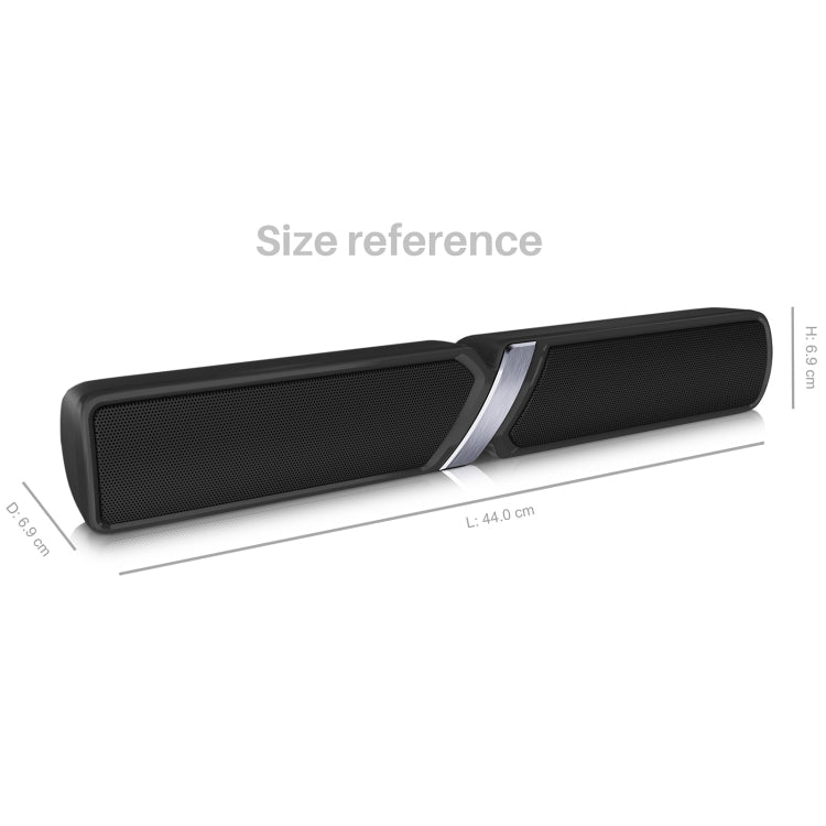 NewRixing NR-6017 Outdoor Portable Bluetooth Speaker, Support Hands-free Call / TF Card / FM / U Disk(Black) - free shipping - PMC Jewellery - Order now!