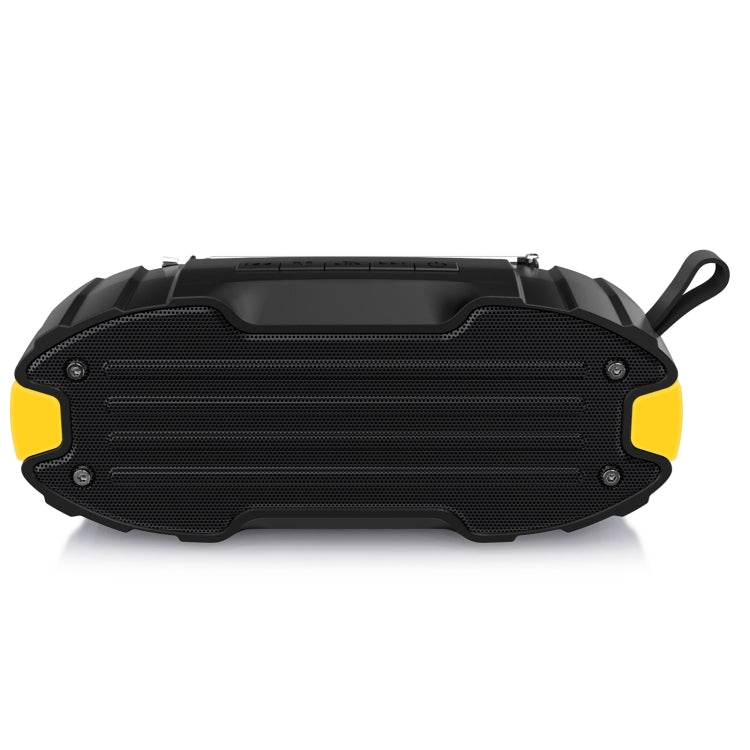 New Rixing NR-907FM TWS Outdoor Bluetooth Speaker Support Hands-free Call / FM with Handle & Antenna(Yellow) - free shipping - PMC Jewellery - Order now!