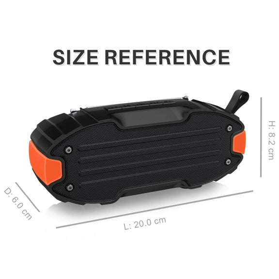 New Rixing NR-907FM TWS Outdoor Bluetooth Speaker Support Hands-free Call / FM with Handle & Antenna(Red)