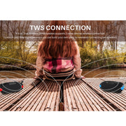 New Rixing NR-907FM TWS Outdoor Bluetooth Speaker Support Hands-free Call / FM with Handle & Antenna(Red)