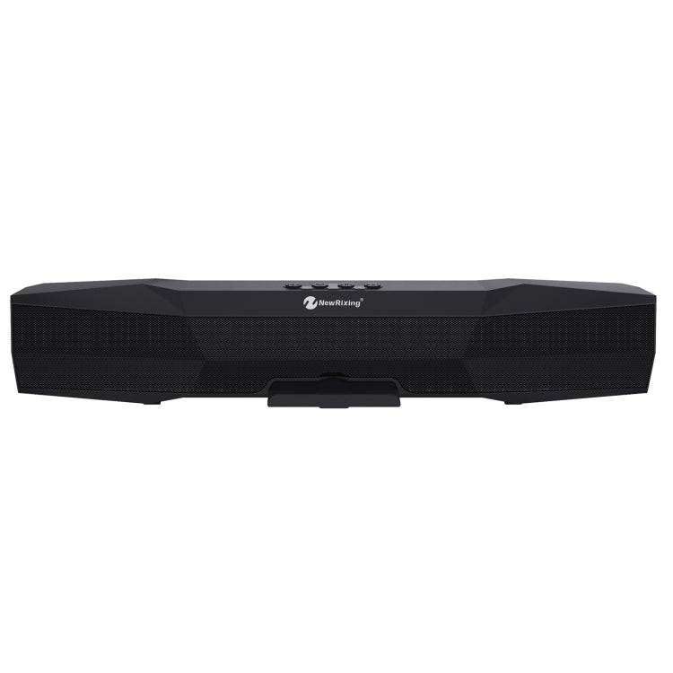 NewRixing NR-7011 Outdoor Portable Bluetooth Speaker with Phone Holder, Support Hands-free Call / TF Card / FM / U Disk(Black)