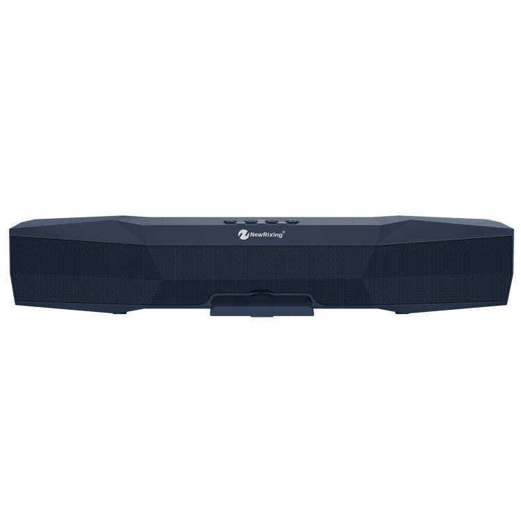 NewRixing NR-7011 Outdoor Portable Bluetooth Speaker with Phone Holder, Support Hands-free Call / TF Card / FM / U Disk(Blue)